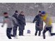 Dick eingepackt gab Otto Rehhagel im dichten Berliner Schneetreiben nach mehr als elf Jahren sein Comeback auf einem Bundesliga-Trainingsplatz.