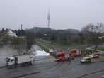 Müllwagen-Ladung geht in Flammen auf