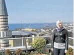 Klaus (47) und Lena Rimpel (19) erkunden die Stadt am Bosporus