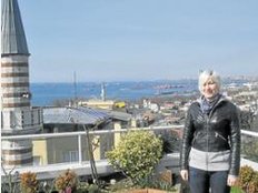 Klaus (47) und Lena Rimpel (19) erkunden die Stadt am Bosporus