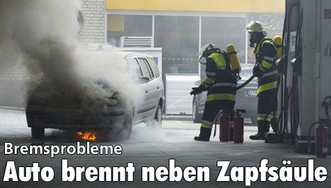 An Starnberger Tankstelle: Auto brennt neben Zapfsäule