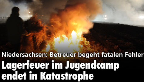 Fünf Schwerverletzte nach Lagerfeuerbrand in Jugendcamp
