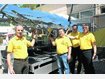Jede Menge Neuigkeiten, wie hier die Solarspiegelheizung pr&auml;sentierten die &bdquo;Solarfreunde Moosburg&ldquo; mit Vorsitzendem Hans Stanglmair, Kassier Reinhart Fischer, Vorstandsmitglied Raimund Becher und stellvertretendem Vorsitzenden Gerhard Scholz (v. l.). af