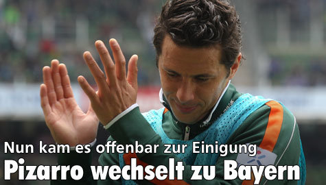Einigung: Pizarro wechselt zum FC Bayern