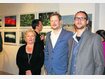 Lichtstr&ouml;mungen sind ihr Thema: Silvia Kirchhoff, Andreas B&uuml;tow und Maximilian Gottwald in der Ausstellung. Foto: Ros