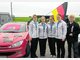 Zur&uuml;ck aus Gent mit der Silbermedaille: Der Steinh&ouml;ringer Vierer mit Ramona Ressel, Michaela Schweiger, Lisa Weiser, Sophia Neugebauer und RSV-Trainerin Irmtraut Wirth wurde bei der R&uuml;ckkehr geb&uuml;hrend empfangen. foto: j&uuml;rgen rossmann