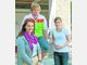 Die Freiwilligen: Melanie Schmerbeck, Sebastian Schrader und Viktoria Degener (v.l.). F: akl