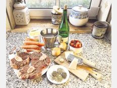 Beinscheiben italienischer Art mit Römischen Nocken