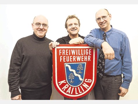 Die alte und neue Führungsetage der Feuerwehr Krailling (v.l.): Robert Siebler (Kassier), Peter Bauch (2. Kommandant und 2. Vorsitzender des Feuerwehr-Vereins) sowie Richard Siebler (Kommandant und Vorsitzender des Feuerwehr-Vereins). f: js Die alte und neue Führungsetage der Feuerwehr Krailling (v.l.): Robert Siebler (Kassier), Peter Bauch (2. Kommandant und 2. Vorsitzender des Feuerwehr-Vereins) sowie Richard Siebler (Kommandant und Vorsitzender des Feuerwehr-Vereins). f: js