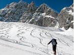 Skitour Hochalm: Die Gipfelprominenz grüßt