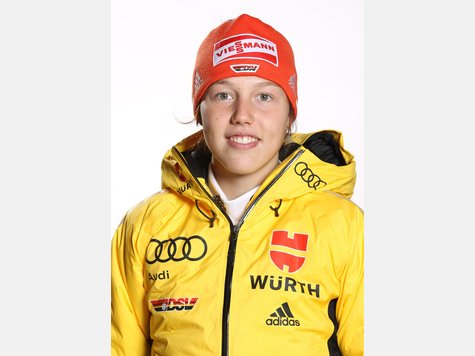 Grund zum Strahlen: Laura Dahlmeier, die zweifache Junioren-Weltmeisterin. Grund zum Strahlen: Laura Dahlmeier, die zweifache Junioren-Weltmeisterin.