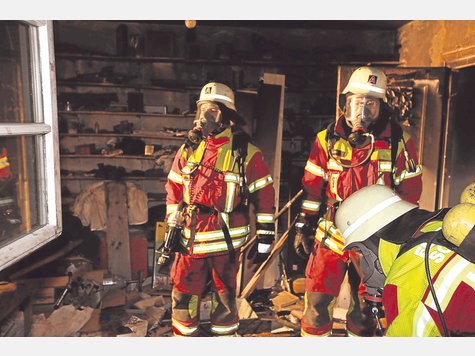 Effektiver Einsatz: Die Feuerwehr Schliersee brachte den Brand in einem Schlierseer Einfamilienhaus schnell unter Kontrolle.