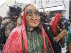 Moosgeistertreiben im Schnee in Erding