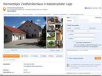 Verrückte Haus-Anzeige bei Immobilienscout: "katastrophale Lage"