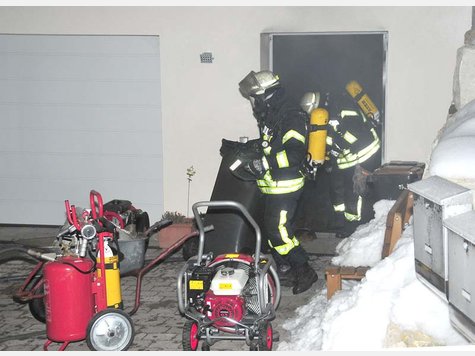 Bei Loiting im Landkreis Erding ist es zu einem Kellerbrand gekommen.