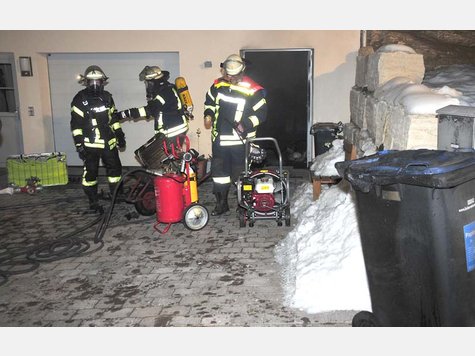 Bei Loiting im Landkreis Erding ist es zu einem Kellerbrand gekommen.
