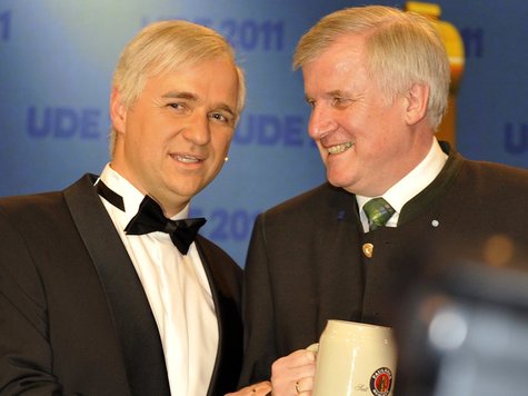 Horst Seehofer (r.) und Double Wolfgang Krebs Horst Seehofer (r.) und Double Wolfgang Krebs