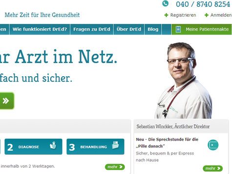 Die britische Online-Praxis DrEd
