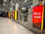 Warnstreik des Bodenpersonals bei Lufthansa gestartet