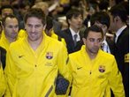 Andreu Fontas vom FC Barcelona beim FC Bayern München im Gespräch