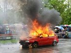 Spekakuläre Feuerwehrübung in Gräfelfing