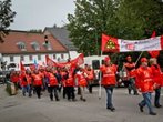 Warnstreik bei Jungheinrich und Driescher IG Metall