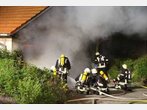 Steinhöring: Brand einer Doppelgarage - 40.000 Euro Gesamtschaden