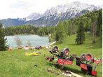 Unfall am Lautersee: Kutsche stürzt Abhang hinunter