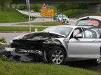 Frontalunfall in Peiting - Bilder