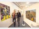 Facetten des Menschen: Margret Vierkant (l.), hier mit Herta Eder, hat ihr Bild &bdquo;Der Clown&ldquo; getauft. foto: robert brouczek