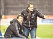 EinSystem von der U 13 bis zu den Profis wollen SpVgg-Teamchef Manuel Baum (r.) und CheftrainerClaus Schromm etablieren. Foto: Robert Brouczek