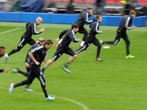 FCB in Wembley: Bilder vom Training und der PK