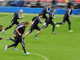 FCB in Wembley: Bilder vom Training und der PK FCB in Wembley: Bilder vom Training und der PK