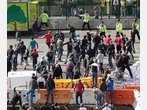 Vor dem deutschen Finale: Ausschreitungen vor dem Wembley-Stadion