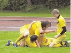 Schongau feiert Klassenerhalt in Oberalting
