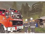 Flammen über der Sommerrodelbahn