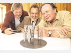 Einweihung des Bullen-Brunnens mit Stars und Medienrummel