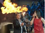 RTL-"Chart-Show" mit Oliver Geissen: Flammen-Unfall mit Zuschauerin
