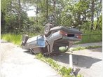 Ohne Führerschein: Steingadener legt Auto aufs Dach