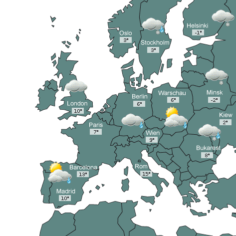 Wetterkarte Europa Wetterkarte Europa